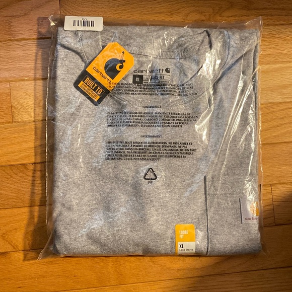 Carhartt LS Grey Loose Fit men’s XL shirt - Picture 2 of 6